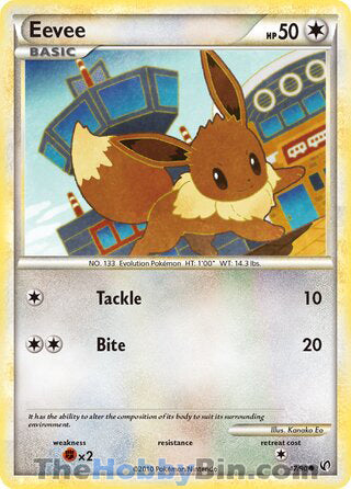 Eevee #47/90 Common - Undaunted Pokemon card