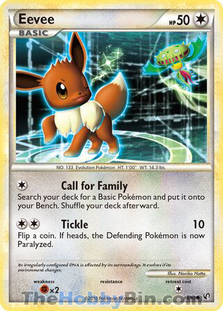 Eevee #48/90 Common - Undaunted Pokemon card