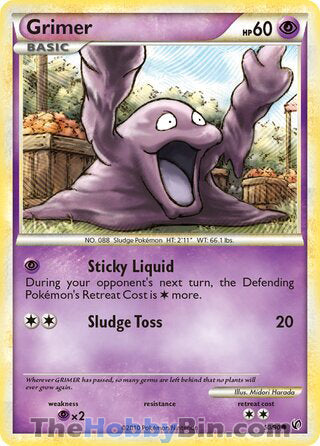 Grimer #50/90 Common - Undaunted Pokemon card
