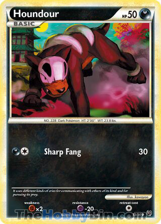 Houndour #53/90 Common - Undaunted Pokemon card