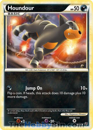 Houndour #54/90 Common - Undaunted Pokemon card