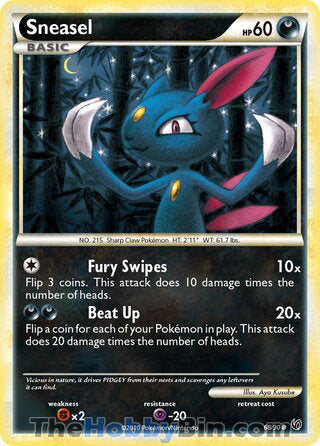 Sneasel #68/90 Common - Undaunted Pokemon card
