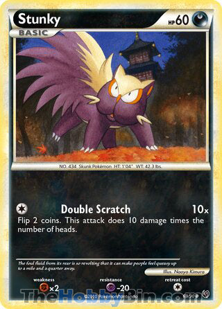 Stunky #69/90 Common - Undaunted Pokemon card