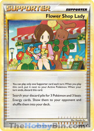Flower Shop Lady #74/90 Uncommon - Undaunted Pokemon card