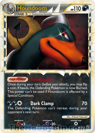 Houndoom #82/90 Ultra Rare - Undaunted Pokemon card