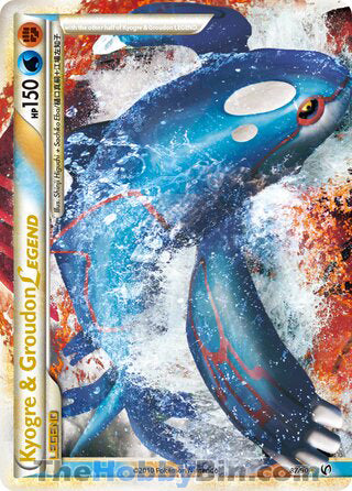 Kyogre & Groudon Legend #87/90 Ultra Rare - Undaunted Pokemon card