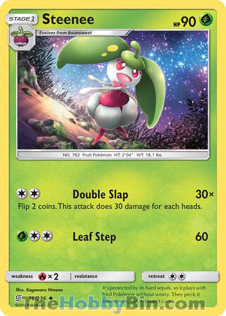 Steenee #18/236 Uncommon - Unified Minds Pokemon card