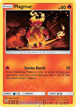 Magmar #21/236 Common - Unified Minds Pokemon card