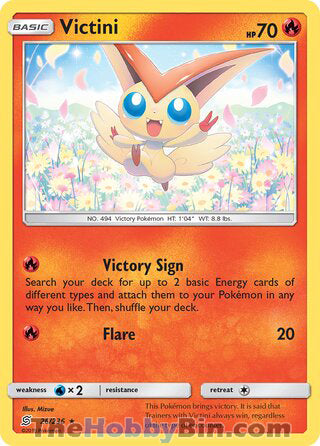 Victini Unified Minds Holo Rare #26/236