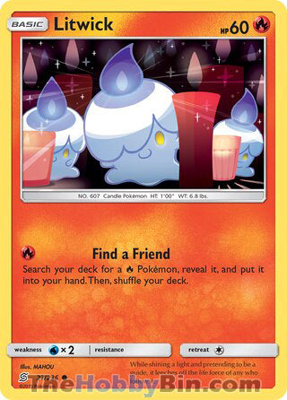 Litwick #27/236 Common - Unified Minds Pokemon card
