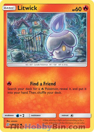 Litwick #28/236 Common - Unified Minds Pokemon card