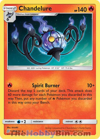 Chandelure Unified Minds Holo Rare #30/236