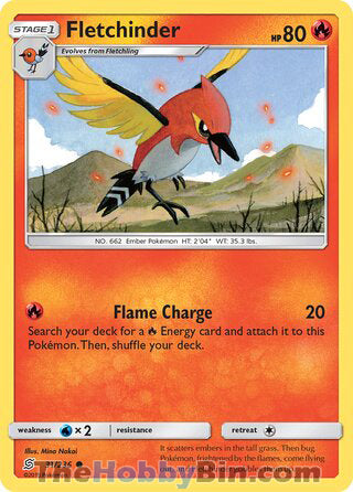 Fletchinder #31/236 Common - Unified Minds Pokemon card