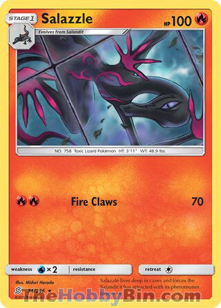 Salazzle #34/236 Rare - Unified Minds Pokemon card