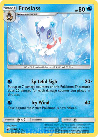 Froslass #38/236 Holo Rare - Unified Minds Pokemon card