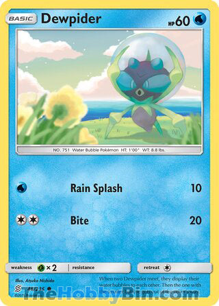 Dewpider #48/236 Common - Unified Minds Pokemon card