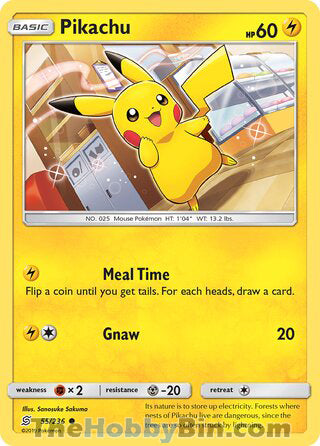 Pikachu #55/236 Common - Unified Minds Pokemon card