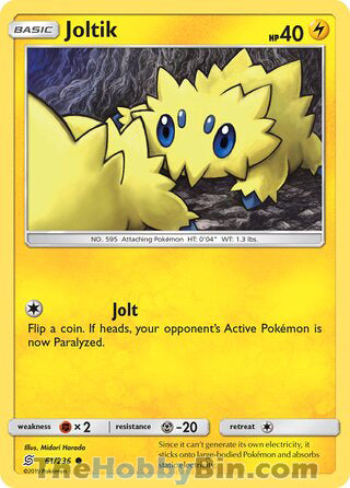 Joltik #61/236 Common - Unified Minds Pokemon card