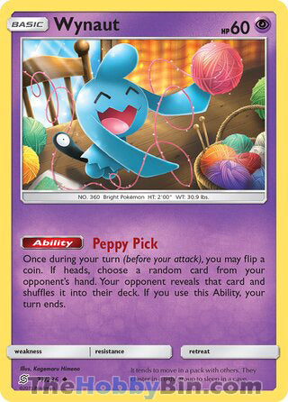 Wynaut #77/236 Uncommon - Unified Minds Pokemon card