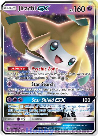 Jirachi GX #79/236 Ultra Rare - Unified Minds Pokemon card