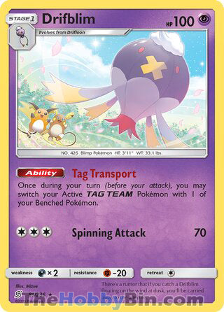 0081 Drifblim Rare Unified Minds