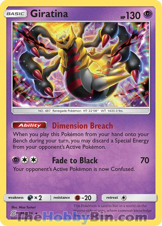 Giratina #86/236 Holo Rare - Unified Minds Pokemon card