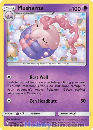 Musharna #89/236 Uncommon - Unified Minds Pokemon card