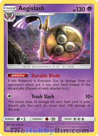 0095 Aegislash Holo Rare Unified Minds