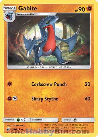 Gabite #113/236 Uncommon - Unified Minds Pokemon card