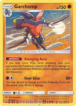 Garchomp #114/236 Holo Rare - Unified Minds Pokemon card