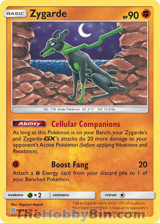 0124 Zygarde Rare Unified Minds