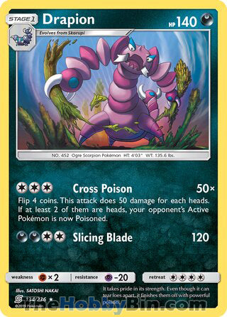0134 Drapion Rare Unified Minds