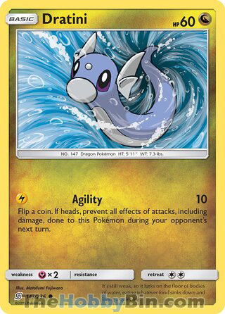 Dratini #147/236 Common - Unified Minds Pokemon card