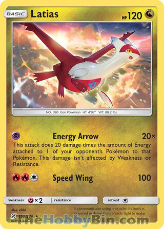 Latias #153/236 Rare - Unified Minds Pokemon card