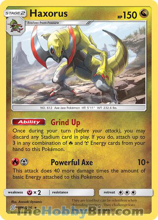 0156 Haxorus Holo Rare Unified Minds