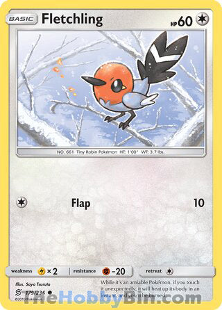 Fletchling #179/236 Common - Unified Minds Pokemon card