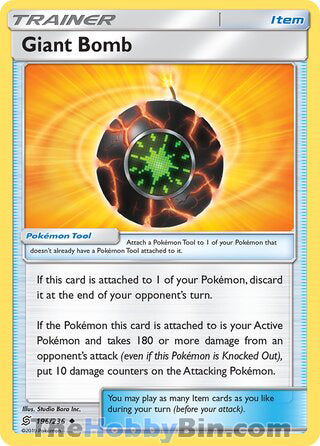 Giant Bomb #196/236 Uncommon - Unified Minds Pokemon card
