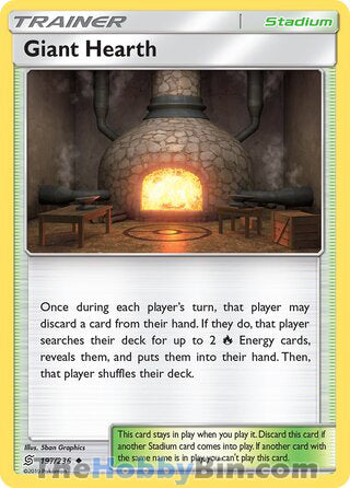 Giant Hearth #197/236 Uncommon - Unified Minds Pokemon card
