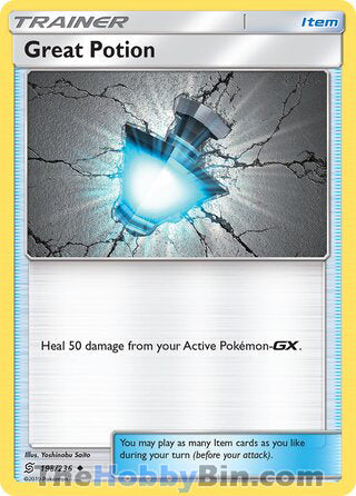 Great Potion #198/236 Uncommon - Unified Minds Pokemon card