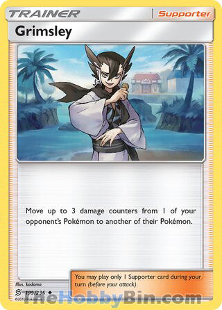Grimsley #199/236 Uncommon - Unified Minds Pokemon card