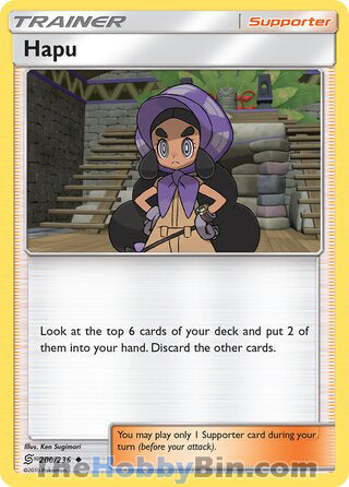 Hapu #200/236 Uncommon - Unified Minds Pokemon card