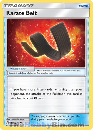 Karate Belt #201/236 Uncommon - Unified Minds Pokemon card