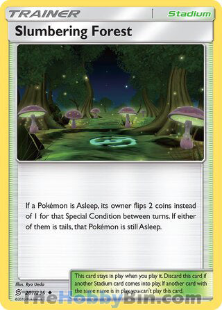 Slumbering Forest #207/236 Uncommon - Unified Minds Pokemon card