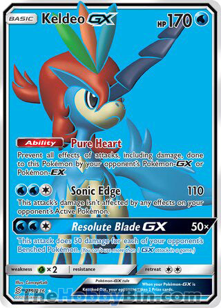 Keldeo GX #219/236 Ultra Rare - Unified Minds Pokemon card