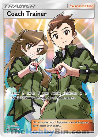 Coach Trainer #233/236 Ultra Rare - Unified Minds Pokemon card
