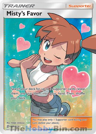 Misty's Favor #235/236 Ultra Rare - Unified Minds Pokemon card