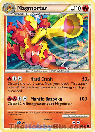 Magmortar #2/95 Holo Rare - Unleashed Pokemon card