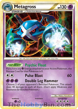 Metagross Unleashed Holo Rare #4/95