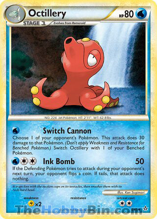 Octillery #6/95 Holo Rare - Unleashed Pokemon card
