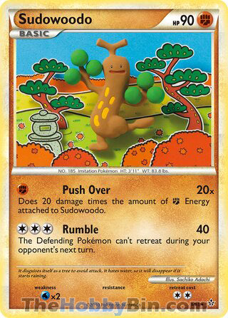 Sudowoodo #9/95 Holo Rare - Unleashed Pokemon card